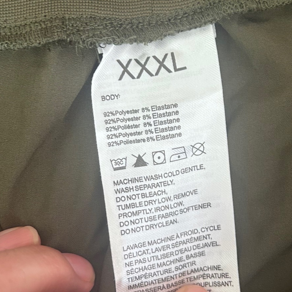 NWT Olive Cargo Jogger Pants Water Resistant UPF 50+ Outdoor Hiking Casual XXXL - Picture 6 of 12